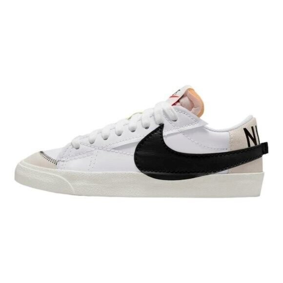 Nike Blazer Low 77 Jumbo Shoes Sneakers DN2158-101 White / Black Men's - Picture 2 of 15